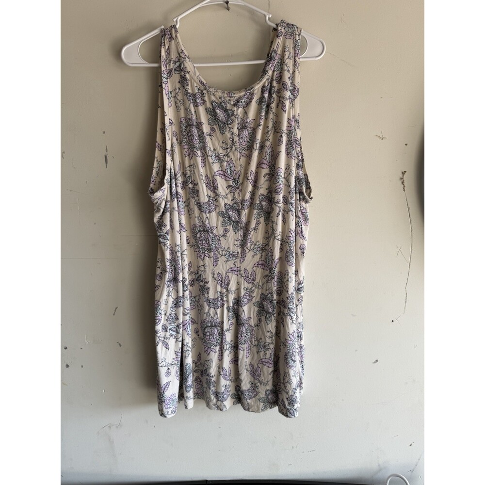 Lane Bryant Floral Tank Top Womens 22/24 Plus Size Sleeveless Blouse - Picture 4 of 4